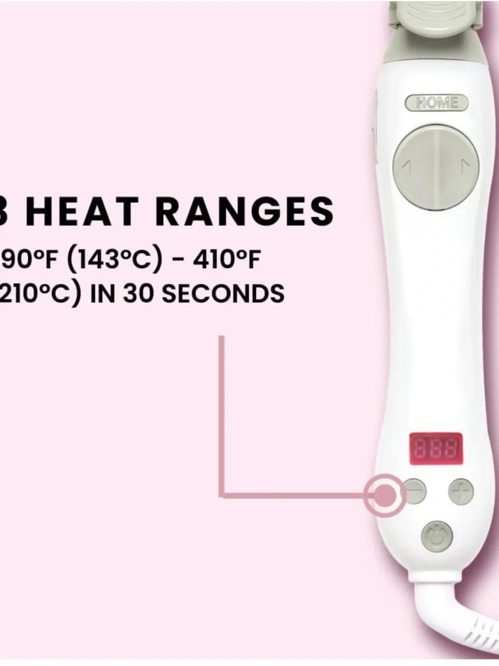 BEACHWAVER S1.25 White Curling Iron — White